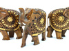FIGURKA DREWNIANA SŁOŃ Z INDII (INDIE, 10,5 CM)