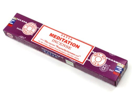 KADZIDŁA SATYA MEDITATION 15G (MEDYTACYJNE, INDIE, KADZIDEŁKA, TROCICZKI, NATURALNE, PYŁKOWE)