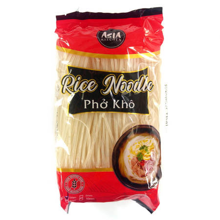 Makaron ryżowy 1mm, Asia Kitchen 400g (bez glutenu)