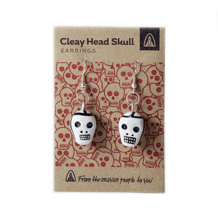 Kolczyki z czaszkami, worry dolls (Gwatemala, rękodzieło)