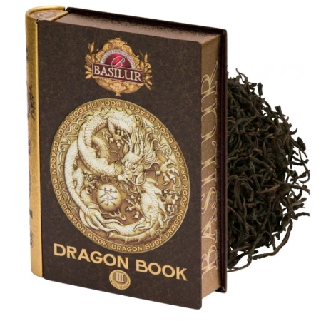 Czarna herbata cejlońska liściasta, Dragon Tea, w puszce na prezent, Basilur 100g
