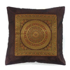 Poszewka na poduszkę orientalna dekoracja(40x40, brąz, mandala, Indie)