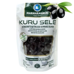 Oliwki czarne suszone tureckie, Kuru Sele Marmarabirlik, typ S 200g