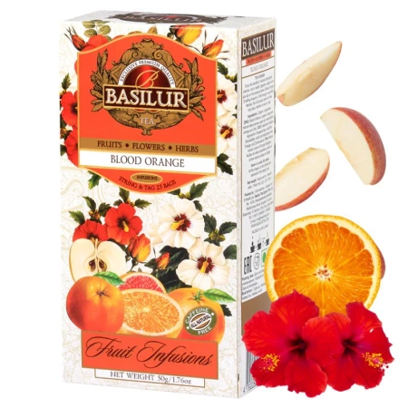 Herbata owocowa ekspresowa, Blood Orange, Basilur 25 sasz.