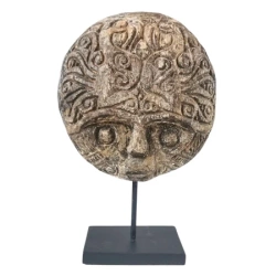 Rzeźba drewniana, maska, Timor Indonezja, ochronna unikat 40 cm