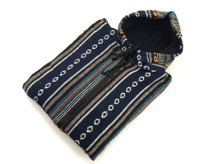 KURTKA OVERSIZE Z AZTECKIM, INDIAŃSKIM WZOREM UNISEX BOHO HIPPIE M