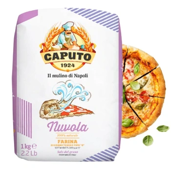 Włoska mąka pszenna do pizzy, typ 0, Nuvola Pizzeria 1kg, Caputo