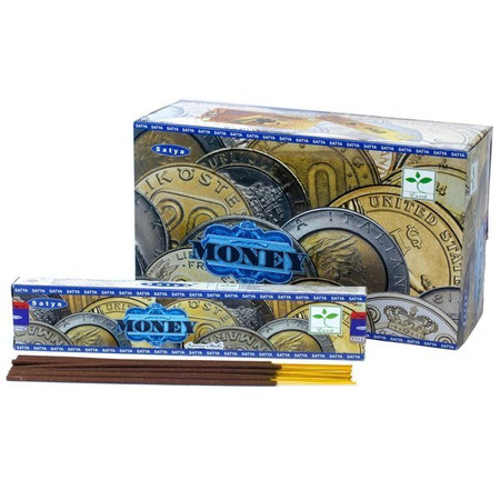  Kadzidełka Satya Money (15g, joga, medytacja, trociczki, klimat, zapach)