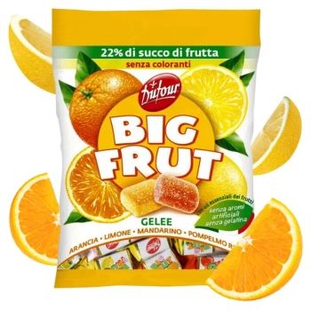 Żelki cytrusowe galaretki owocowe bez żelatyny Big Frut 150g