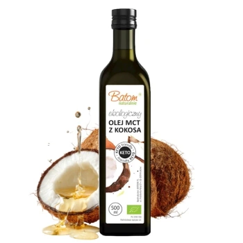 Olej kokosowy MCT bio keto do kawy kuloodpornej Batom 500ml