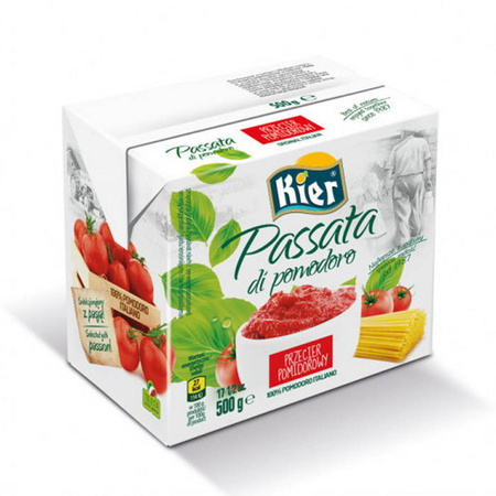 Passata pomidorowa, przecier karton, 500g Kier