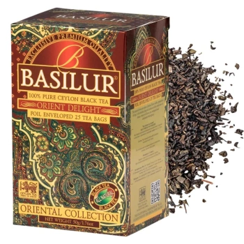 Czarna herbata cejlońska Orient Delight, Basilur 25 sasz.
