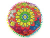 Pufa poduszka do siedzenia, Yogi (Mandala, Indie, Joga, łuska gryczana, kolorowy kwiat)