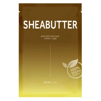 Maseczka koreańska w płachcie do twarzy z masłem shea maska Barulab
