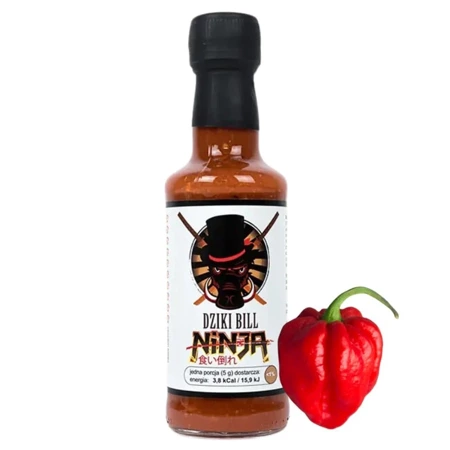 Bardzo ostry sos Dziki Bill Ninja, Carolina Reaper, bez konserwantów 200 ml