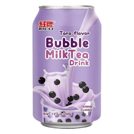 Bubble tea mleczne, herbata mleczna, smak Taro, napój, Rico 350 ml