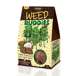 Czekoladki konopne weed buddies dark 100g