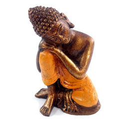 Figurka Budda, pomarańczowa (Budda tajski, Buddha) 10 cm