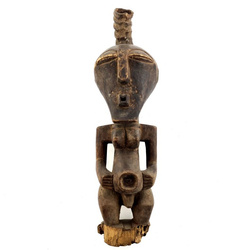 Figurka fetysz Songye, Duża (Sztuka Afryki, Kongo, Rękodzięło, drewno)