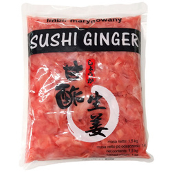 Imbir marynowany do Sushi (różowy, 1,5kg, Nobi)
