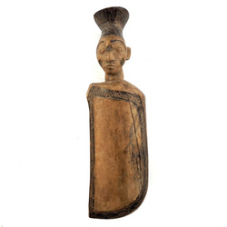Kołatka plemienia Mangbetu (instrument, sztuka Afryki, Kongo, drewno)