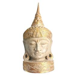 Maska drewniana Budda, figurka rękodzieło 40 cm Indonezja