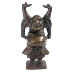 Mosiężna figurka Buddy posążek mosiądz 9,5 cm unikat