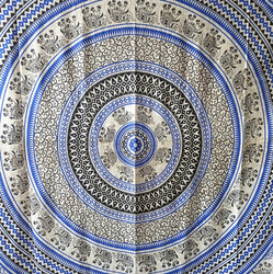 Narzuta na łóżko orientalna mandala słoń Indie 240x210 cm