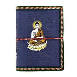 Notes malowany granatowy Budda (notatnik, dziennik EKO 17,5cm)