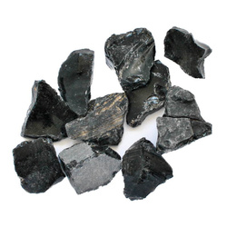 Obsydian, kamień naturalny minerał, nieoszlifowany, (3-4 cm, 1 sztuka)