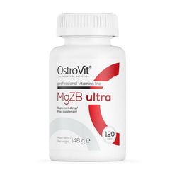 OstroVit MGZB ULTRA (suplement diety, 120 tabl., magnez, cynk, B6)