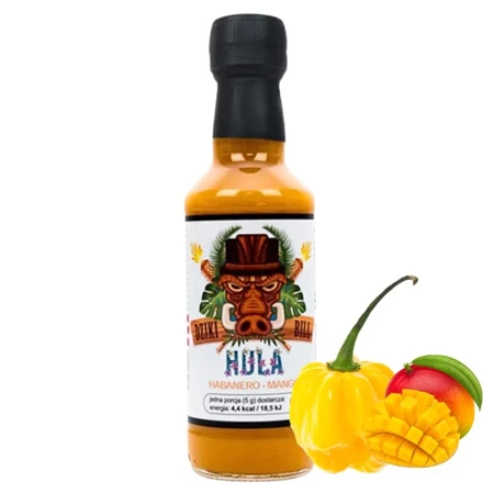 Ostry sos Dziki Bill Hula, habanero mango, bez konserwantów 200 ml