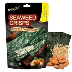 Przekąski z wodorostów z migdałami i nasionami sezamu (35G, nori, snacki, przekąska)