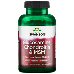 Swanson Glukozamina Chondroityna & MSM (stawy, 120 tabl.)