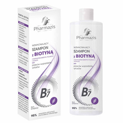 Szampon do włosów z biotyną, wzmacniający przeciw wypadaniu włosów (Pharmazis, 400ml)
