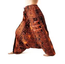 Szarawary spodnie alladynki joga bawełniane wzory Indie