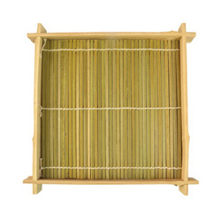 Taca bambusowa do sushi, podstawka kwadratowa