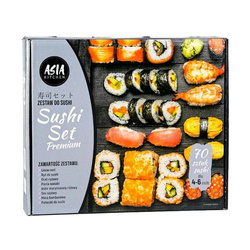 Zestaw do Sushi, sushi set silver premium (Asia Kitchen)