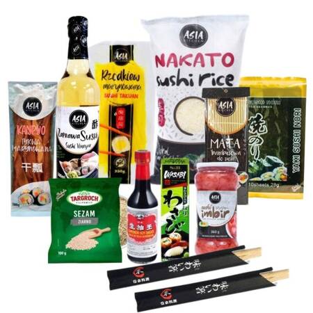 Zestaw do robienia sushi na start 11 produktów pałeczki GRATIS