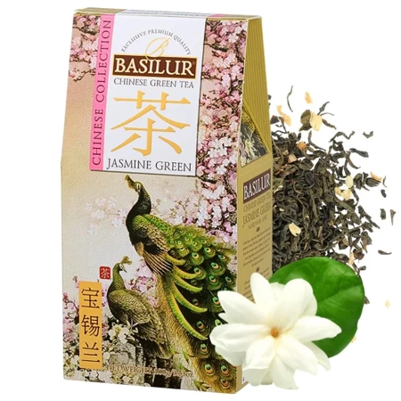 Zielona herbata liściasta jaśminowa, Jasmine Green Basilur, 100g