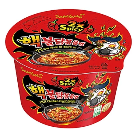 Zupka Buldak 2x Spicy, ostry kurczak, zupa Big Bowl Samyang kubek 105g