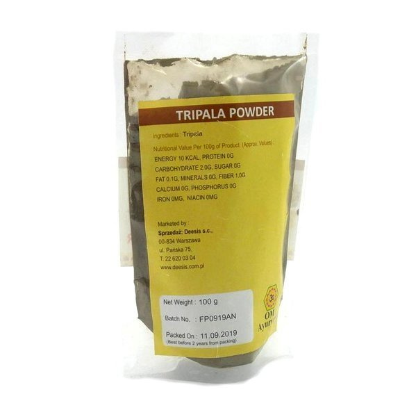 Triphala Powder OM Ayurveda (Tripala) 100 g sklep orientalny EtnoBazar.pl