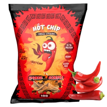  Ostre chipsy Hot Chip, chrupki o smaku papryki Scorpio 80g