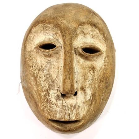 Afrykańska maska Lega (Afryka, sztuka Kongo, rzeźba)
