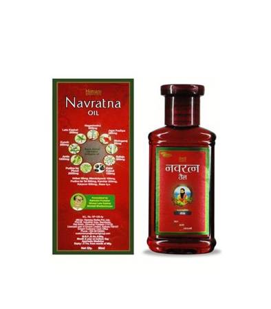 Ajurwedyjski olejek do pielęgnacji włosów i masażu Himani Navratna Oil 200 ml