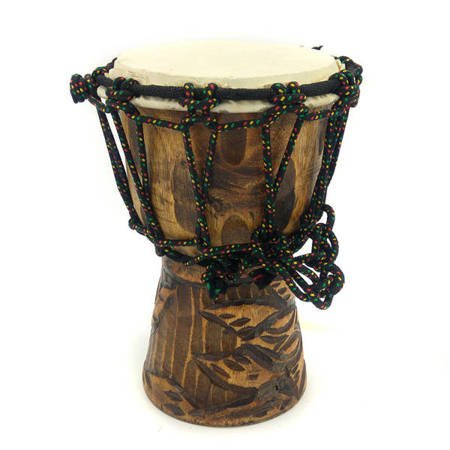 Bęben indonezyjski rzeźbiony (Indonezja, dekoracja, djembe, 20cm)