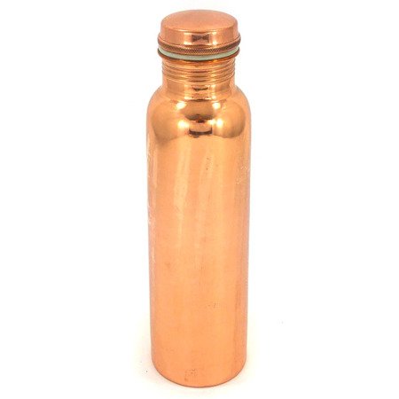 Butelka miedziana na wodę 950ml (ajurweda, Indie, cop, uzdatnianie, woda, zdrowie)