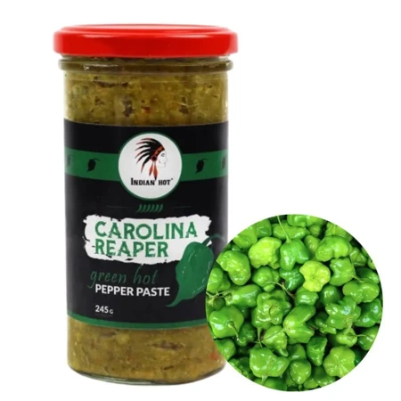 Carolina Reaper green, ostra pasta z papryki Chili (najostrzejsza na świecie, 245g)