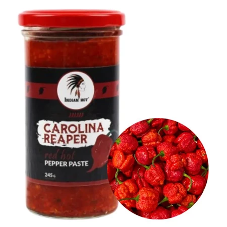 Carolina Reaper, ostra pasta z papryki Chili (najostrzejsza na świecie, 245g)