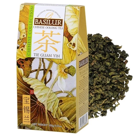 Chińska herbata liściasta Oolong Tie Guan Yin, półfermentowana, Basilur 100g